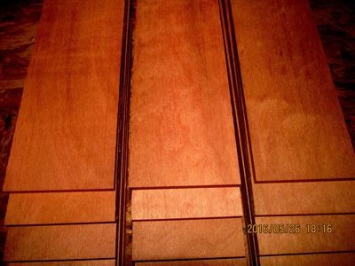 16 PIECES KILN DRIED SANDED EXOTIC AFRICAN MAKORE 12 X 3 X 1/8&quot;