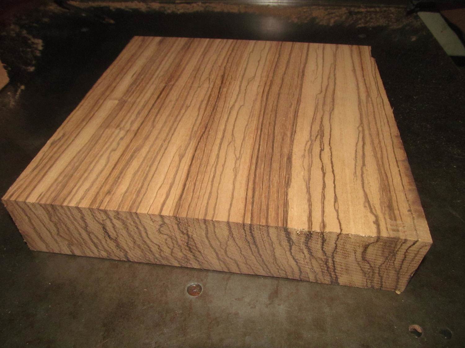 Stunning Kiln Dried Exotic Zebrawood Platter Blanks 10&quot; X 10&quot; X 2&quot;