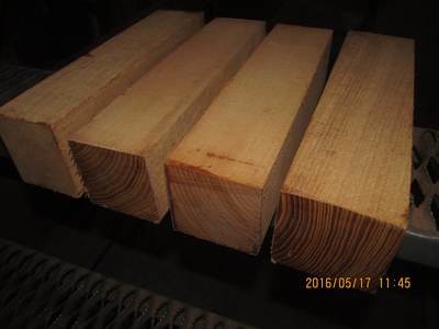 4 BLACK LOCUST 3&quot; X 3&quot; X 12&quot; TURNING BLANKS