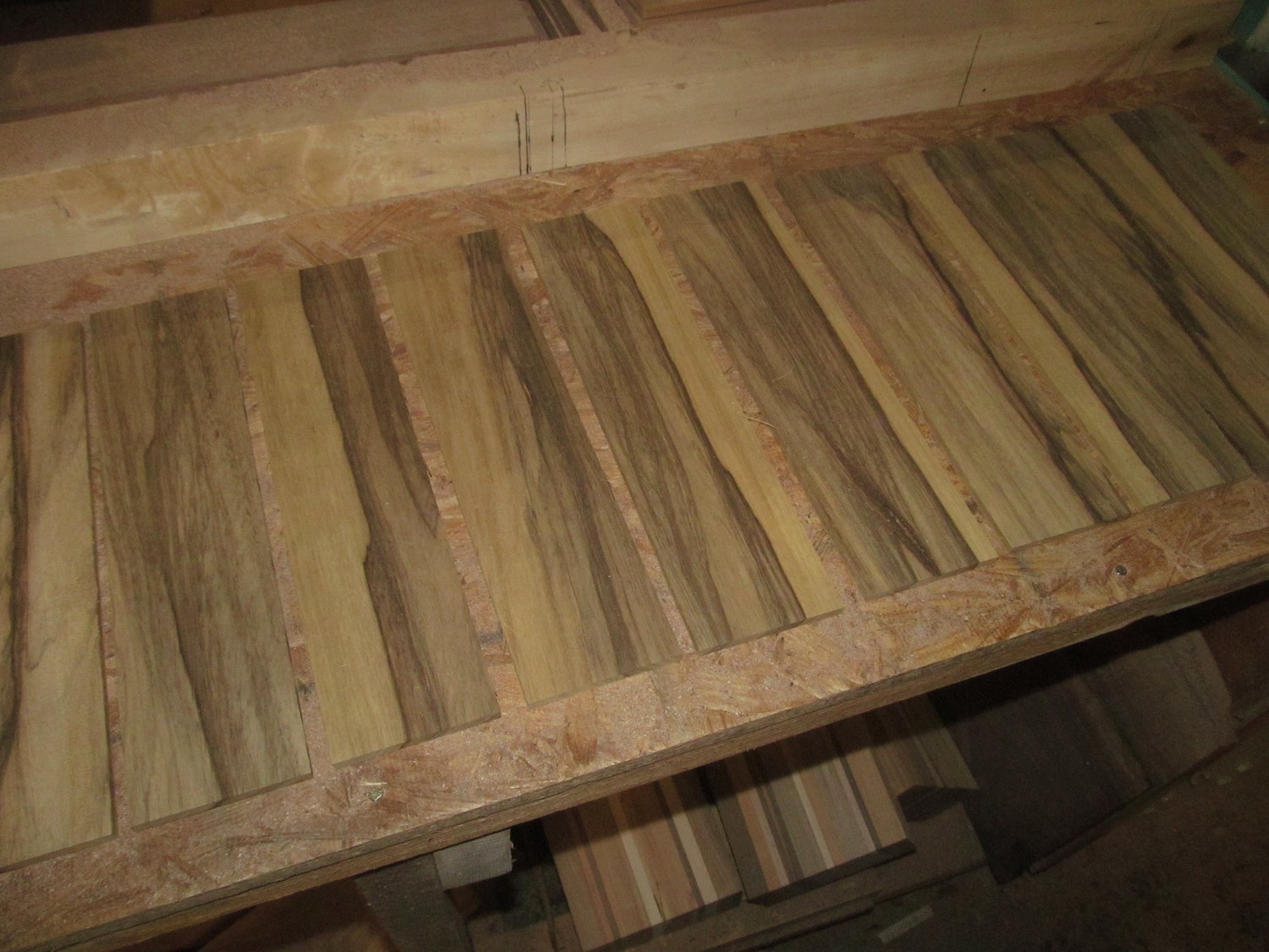 10 PIECES KILN DRIED SANDED BLACK LIMBA 12&quot; X 3&quot; X 1/8&quot;