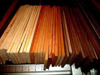 10 Each Kiln Dried Walnut &amp; Cherry Thins 12&quot; X 3&quot; X 1/4&quot;