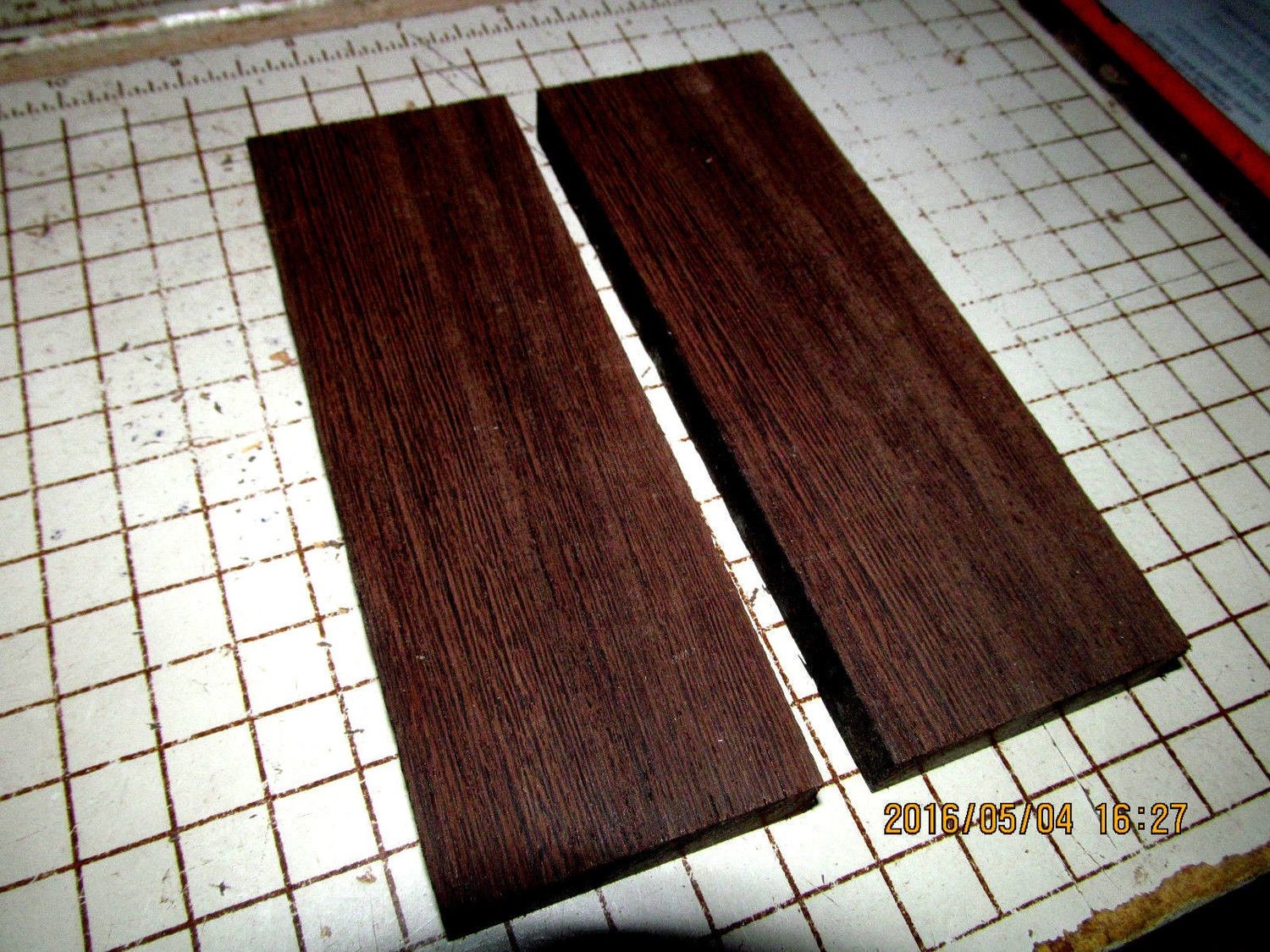 5 BEAUTIFUL EXOTIC KILN DRIED WENGE THIN LUMBER ~12 X 3 X 1/2&quot;