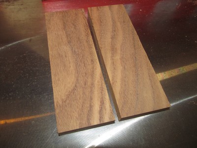 2 BEAUTIFUL EXOTIC KILN DRIED AFRORMOSIA KNIFE SCALES ~6 X 2 X 1/2&quot;