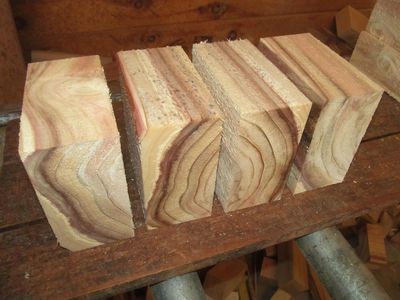 4 BEAUTIFUL CYPRESS BOWL BLANKS 6&quot; X 6&quot; X 3&quot;