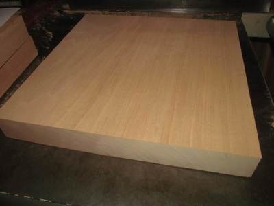 HUGE KILN DRIED ANIEGRE BOWL/PLATTER BLANK 6&quot; X 6&quot; X 2&quot;