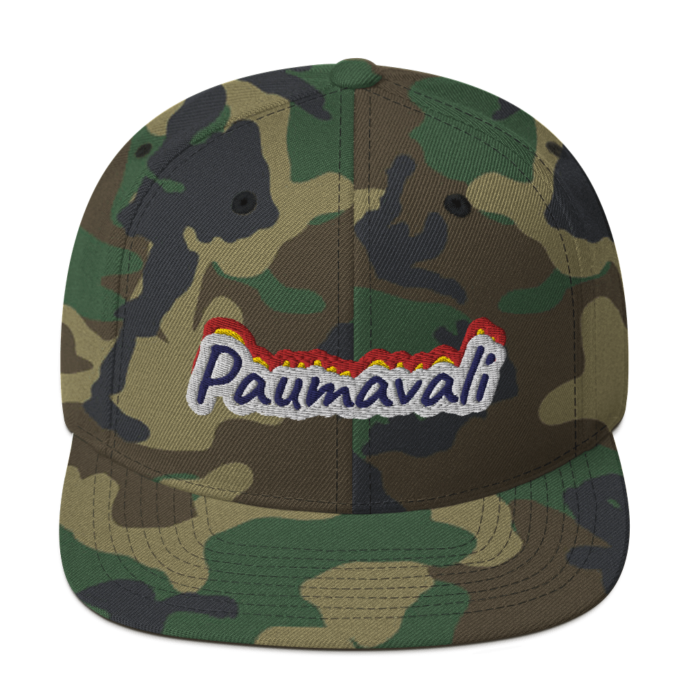 CamoFlag Snapback Hat