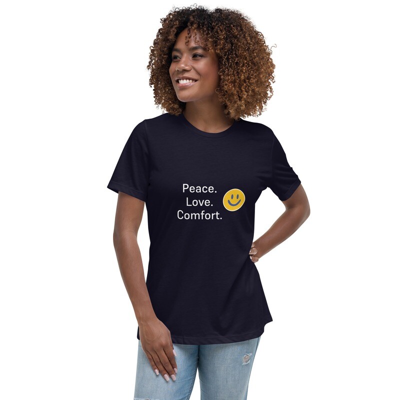 Peace and Love Women's Relaxed T-Shirt