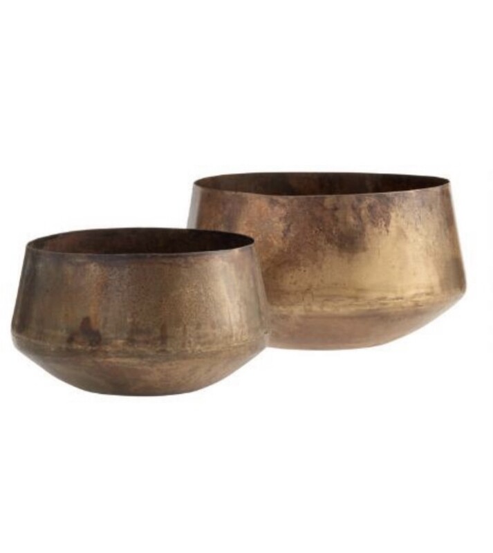 Brass Inspired Patina Bowl