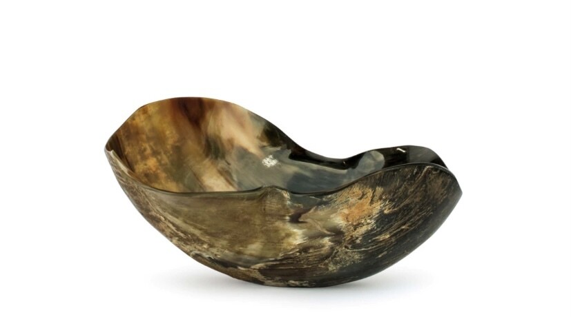Natural Black Horn Decorative Bowl