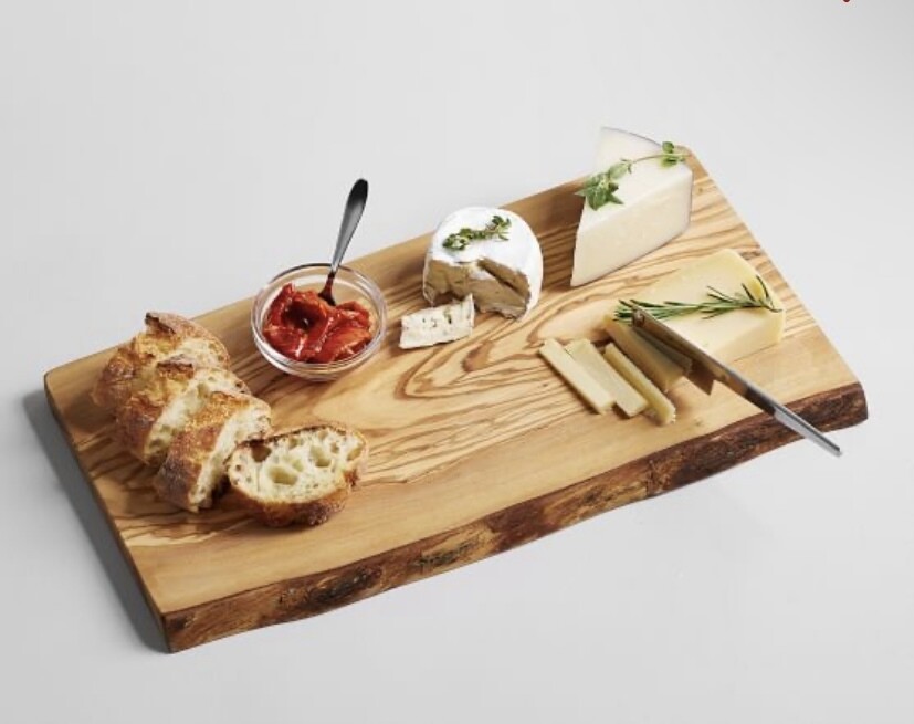 Olive Wood Rustic Edge Cheese Board