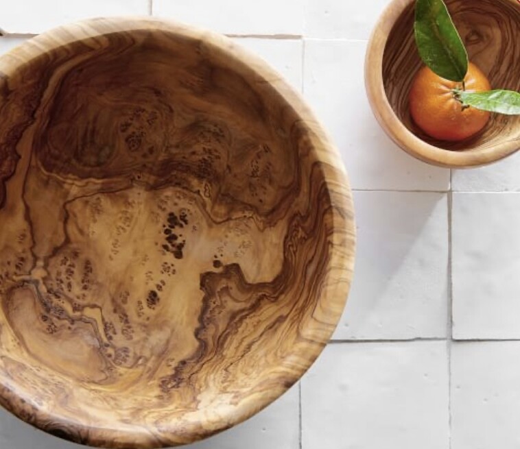 Olive Wood Serving Bowl
