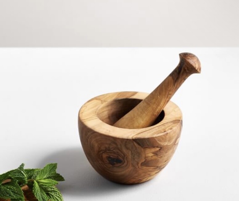 Olive Wood Grinding Bowl