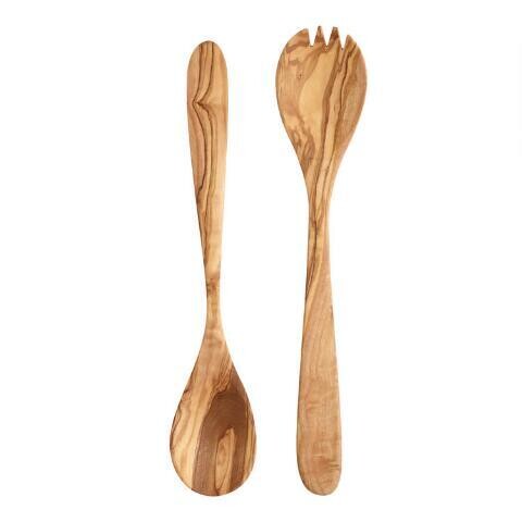 Wooden serving utensils