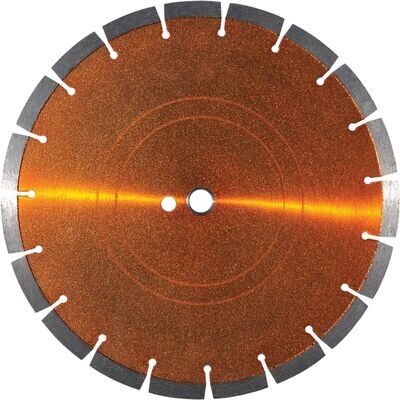 14" inch Orange Slice Concrete Cutting Blade - 20mm arbor