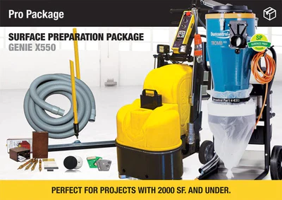 Genie 550 Surface Prep Equipment Package