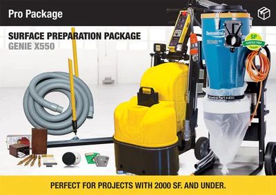 Genie 550 Surface Prep Equipment Package