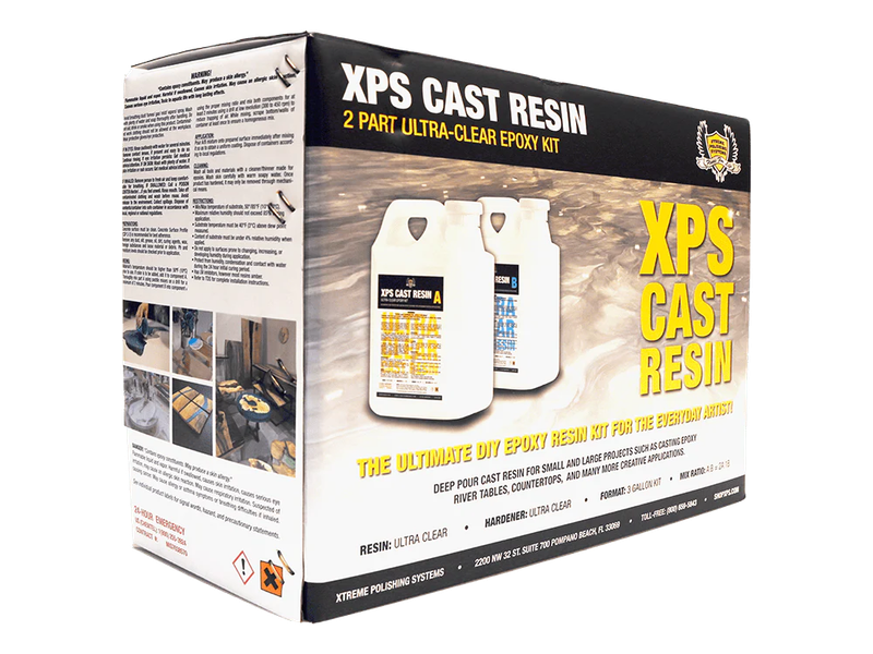 XPS Ultra Clear Cast Resin 3 Gallon Kit