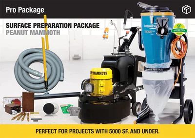 Peanut Mammoth Surface Prep Equipment Package