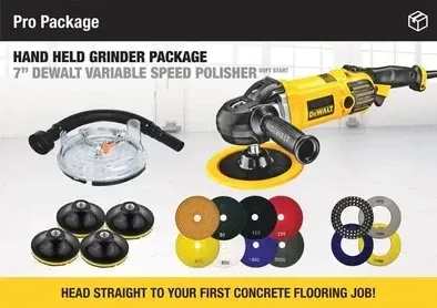 7-inch DeWalt Hand-Held Grinder Package