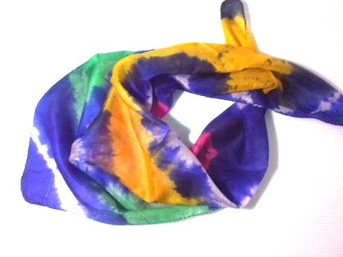 Printed Square Scarf 100% pure silk