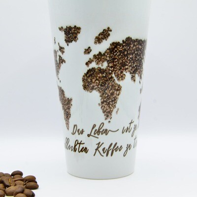 Tasse personalisierbar Konische Latte Macchiato Tasse personalisierbare Tasse Tasse personalisiert Tasse mit Motiv Tasse Spruch Kaffee