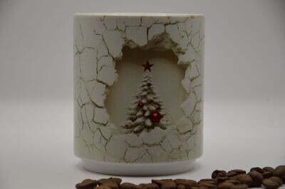 Tasse im 3D Stil Thema Weihnachten