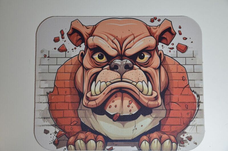 Mousepad mit Lotuseffekt 100 x 250 mm 3D Effekt Bulldogge