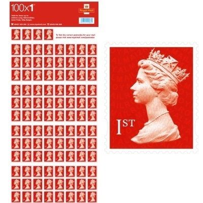 FIRST CLASS SELF ADHESIVE STAMP SHEET of 100