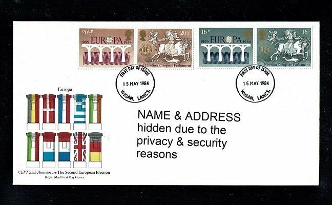 GB FDC 1984, 25th ANNIV OF C.E.P.T. (EUROPA), with SG 1249-1252