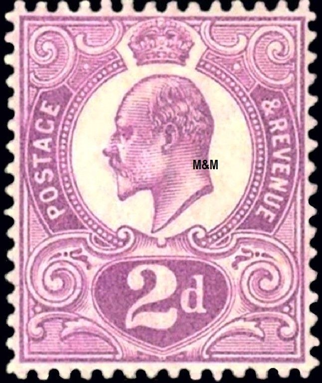 GB KING EDWARD VII 1910, 2d TYRIAN PLUM,  Sg.266a, MNH/Mint