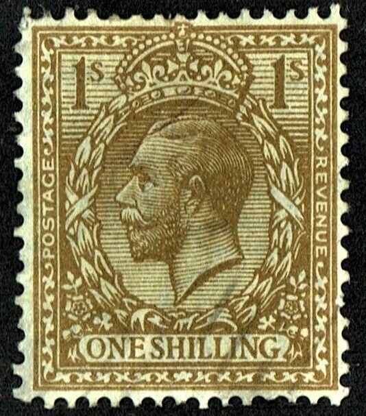 GB KING GEORGE V 1924, 1s BISTRE-BROWN Mi1625, SG429, Mint