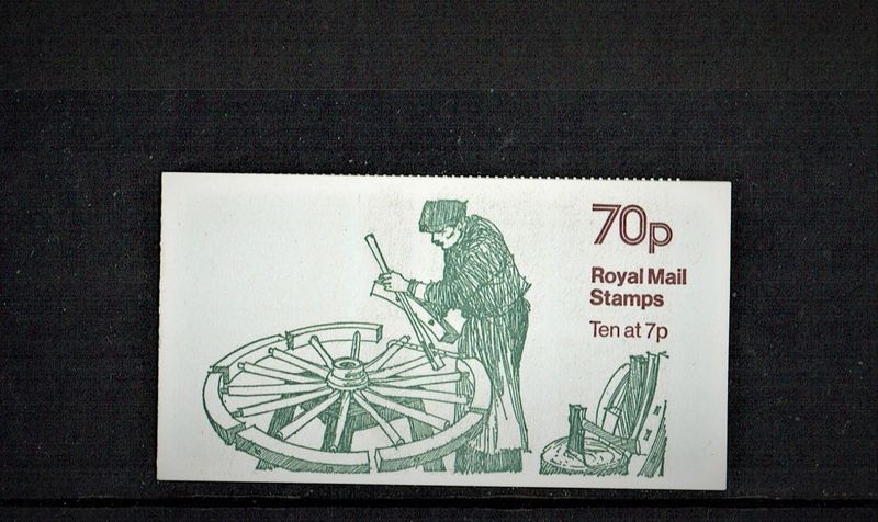 GB QUEEN ELIZABETH II 1977 COUNTRY CRAFTS SERIES STAMPS BOOKLET SGFD5 MNH