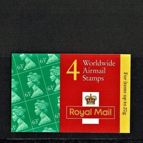 GB QUEEN ELIZABETH II 1997, Cat.15.00, 4 AIRMAIL STAMP BOOKLET, SGGR2, MNH