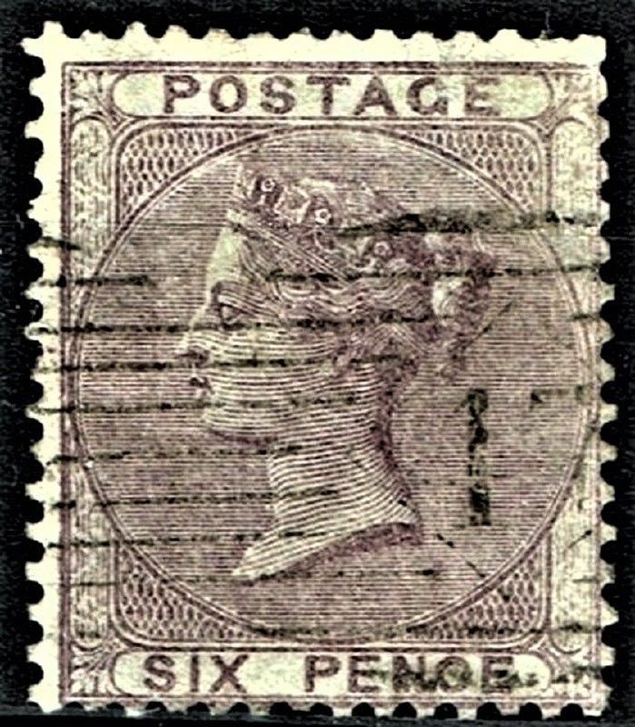 GB QUEEN VICTORIA 1856, 6d LILAC-PALE LILAC, SG68-70, Used