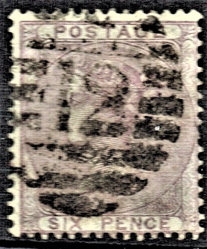 GB QUEEN VICTORIA 1856, 6d PALE LILAC, SG 69, Used