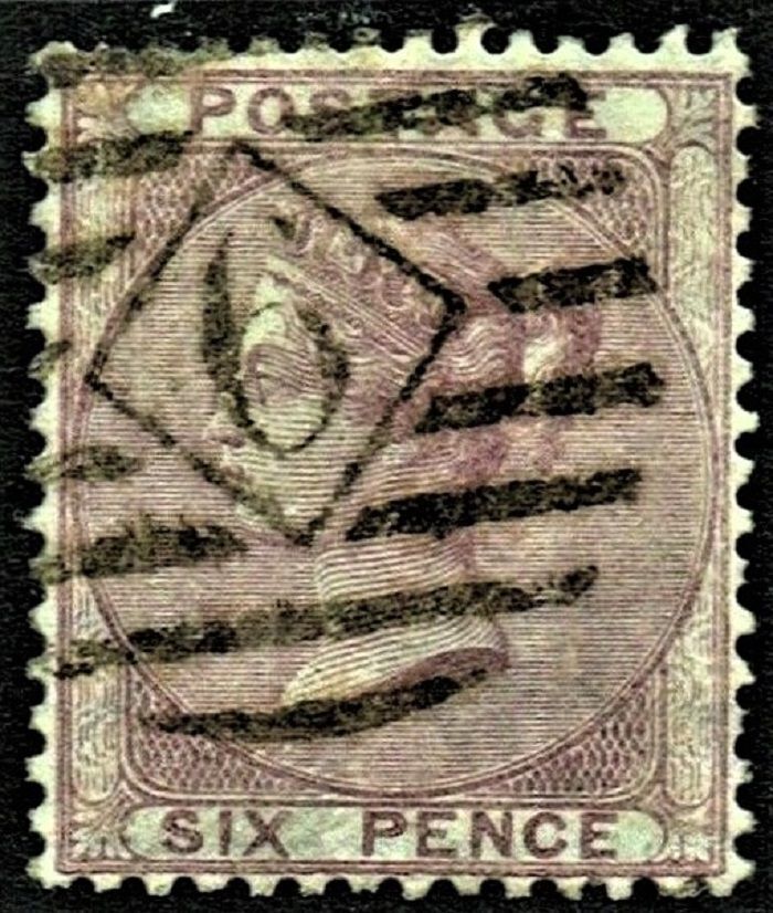 GB QUEEN VICTORIA 1856, 6d PALE LILAC, SG69, Used