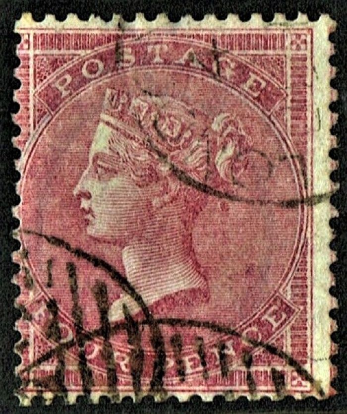 GB QUEEN VICTORIA 1857, 4d ROSE CARMINE, SG 66b, Used