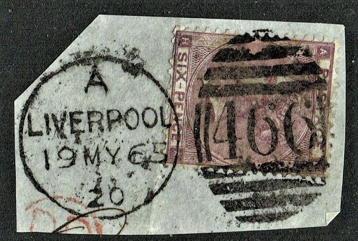 GB QUEEN VICTORIA 1862-1864, 6d LILAC, HYPHEN, HAIR LINES, A-H/H-A, SG 84, Mi.20Ib, USED