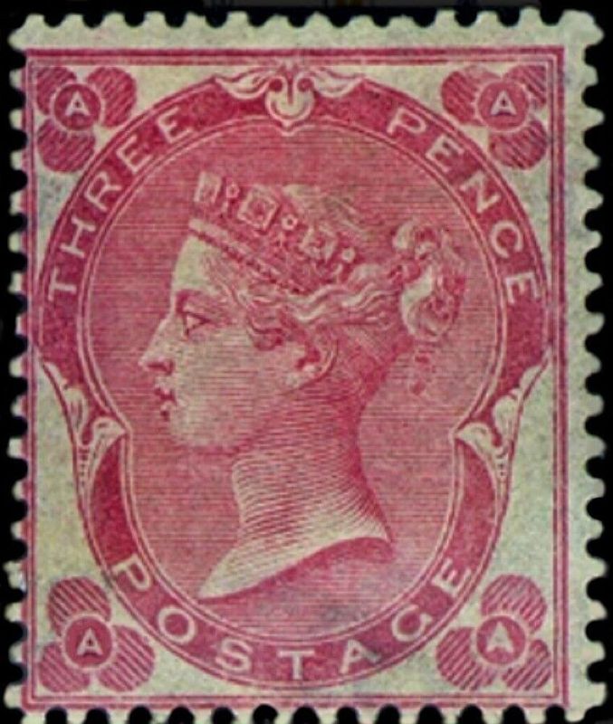 GB QUEEN VICTORIA, 1862, 3d DEEP CARMINE-ROSE, Pl.2, Sg.75, Mi.18, AA/AA, MNH/MINT