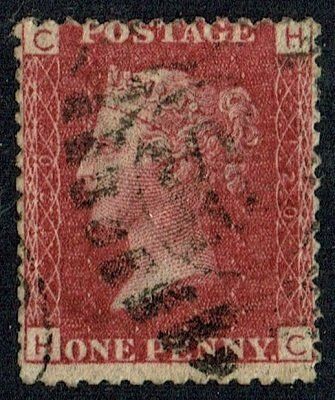 GB QUEEN VICTORIA 1864-79 1d ROSE-RED, Pl.120, Mi.40, SG43 USED/FU