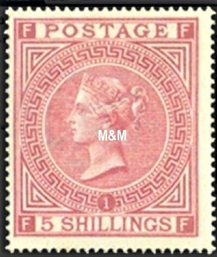 GB QUEEN VICTORIA 1867, 5s PALE ROSE, Pl.1, SG 127, Mi.35a, F-F/F-F, MNH