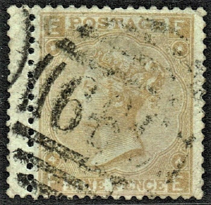 GB QUEEN VICTORIA 1867, ERRORS, Pl.4, 9d PALE STRAW, SG 111, Mi.31a, E-F/F-E, USED