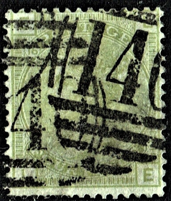 GB QUEEN VICTORIA 1877, 4d SAGE GREEN SG 153, Mi.48,  Pl.16, E-L/L-E, USED