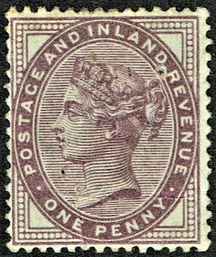 GB QUEEN VICTORIA 1881, 1d DEEP PURPLE and MAUVE, Mi.65ixb, Sg173/174, MNH/Mint