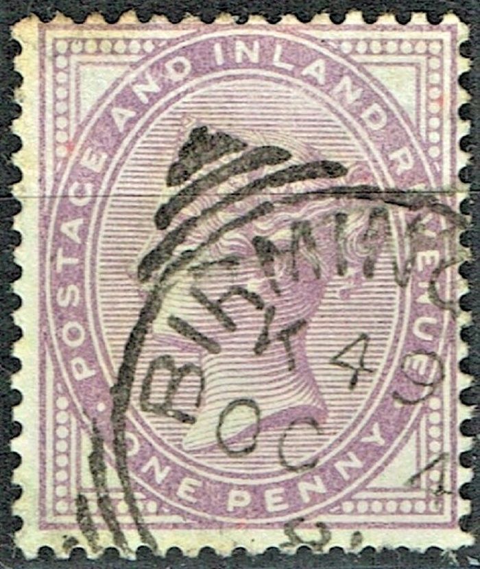 GB QUEEN VICTORIA 1881, 1d LILAC, SG 170, Mi.65Ia, 14 DOTS, USED