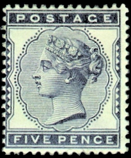 GB QUEEN VICTORIA 1881, 5d INDIGO, Mi.62, SG169, MNH