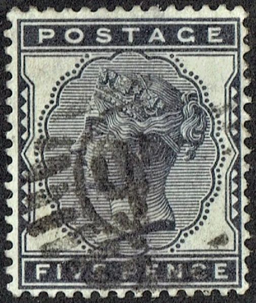 GB QUEEN VICTORIA 1881, 5d INDIGO, Mi.62, SG169, USED