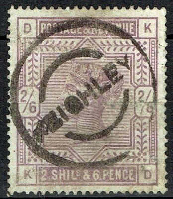 GB QUEEN VICTORIA 1883, 2'6s LILAC, Mi82x, SG178 Used GB QUEEN VICTORIA 1883, 2'6s LILAC, Mi82x, SG178 Used