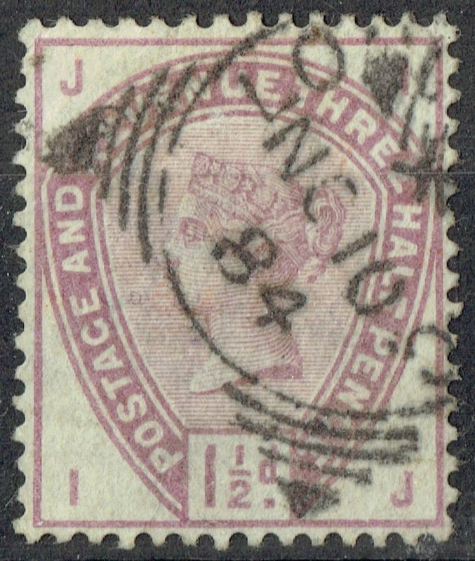 GB QUEEN VICTORIA 1883-84, 1½d LILAC SG 188, Mi.73, J-I/I-J, Used