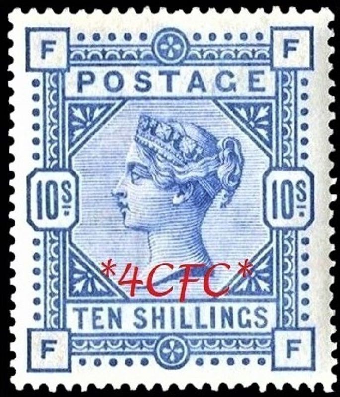 GB QUEEN VICTORIA 1884, 10s Ultramarine F-F/F-F, Mi.84ax, SG183a, MNH